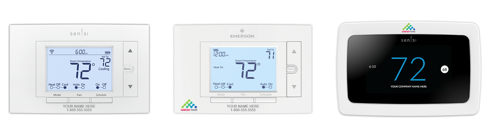 Contractor Branding thermostat