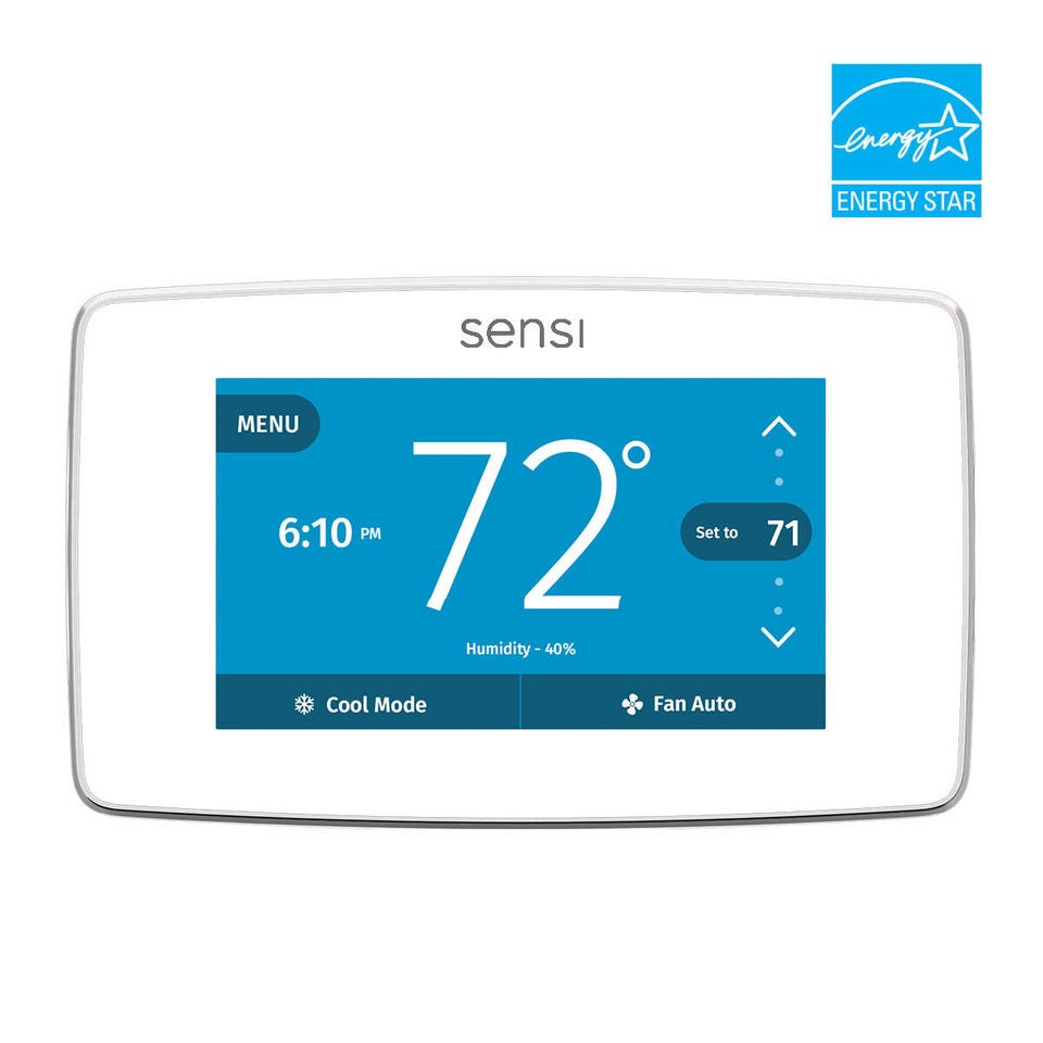 SENSI TOUCH WI-FI THERMOSTAT TOUCHSCREEN COLOR DISPLAY WHITE