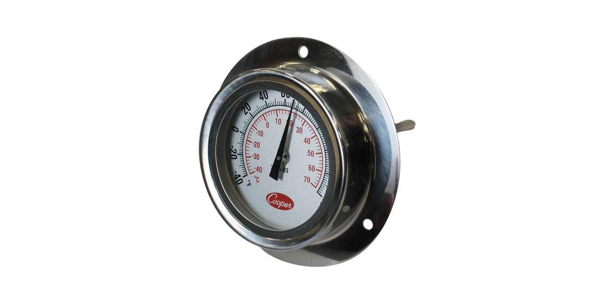 Industrial Flange Mount 4" Stem Thermometer