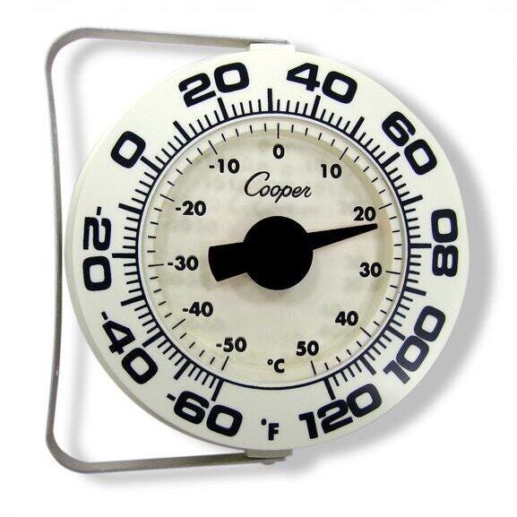 Indoor-outdoor Wall Thermometer With Bracket