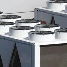 External air conditioning units on a roof top