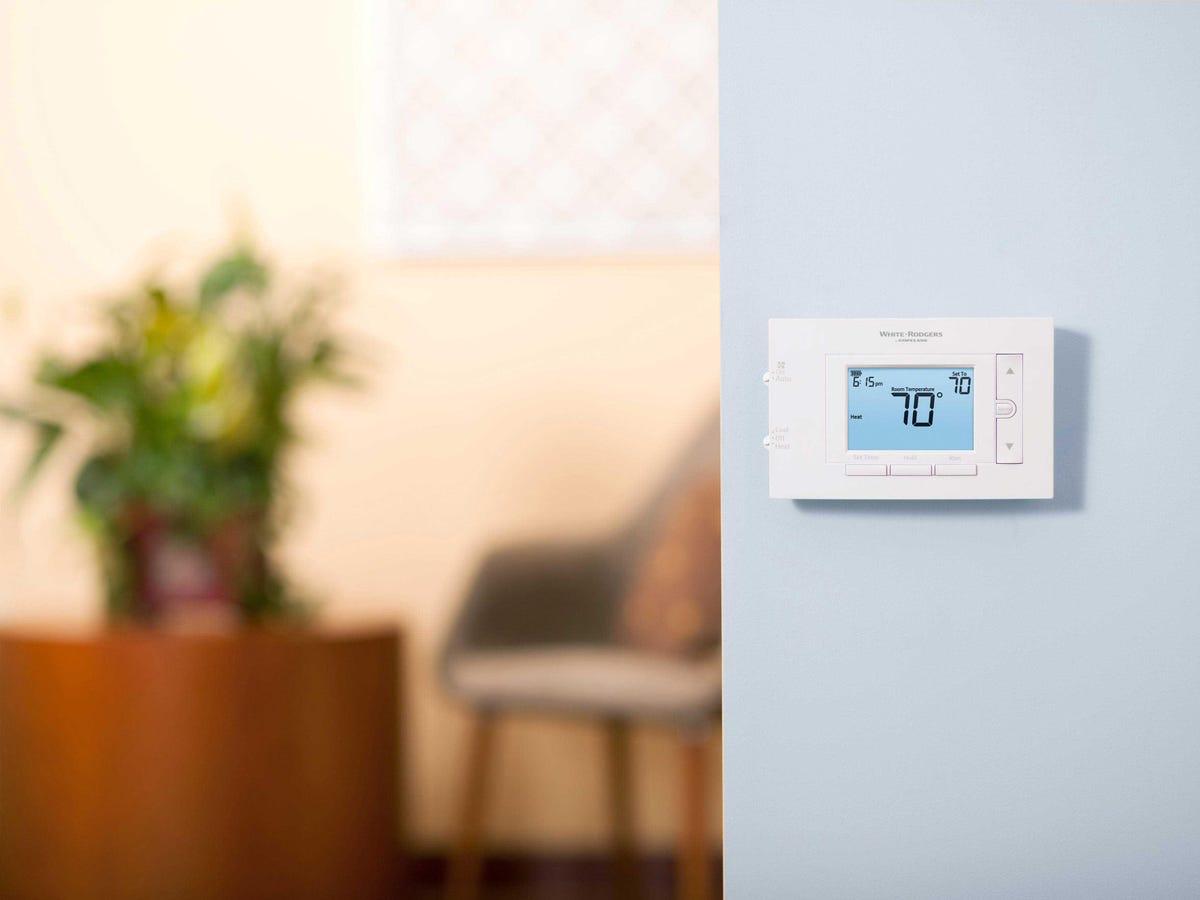 Sensi thermostat on a wall Sensi thermostat on a wall