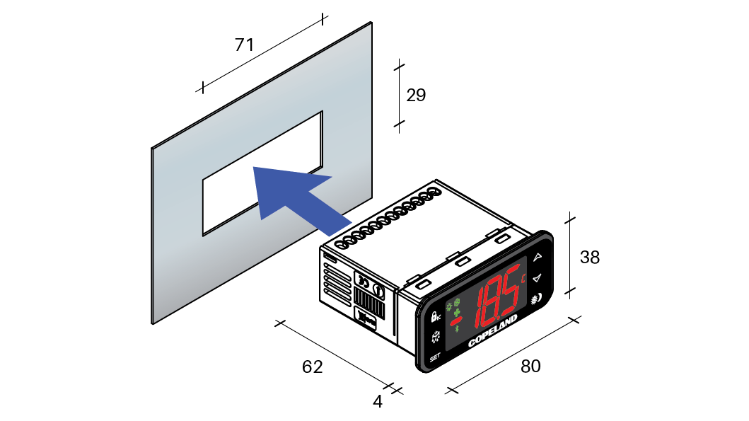 Dimension visual of Universal Controller-XR Dimension visual of Universal Controller-XR