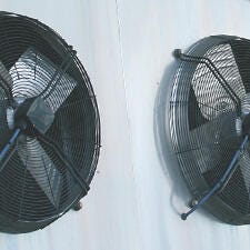 Metal HVAC ventilation fan