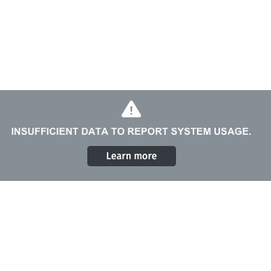 insufficient data to report to system