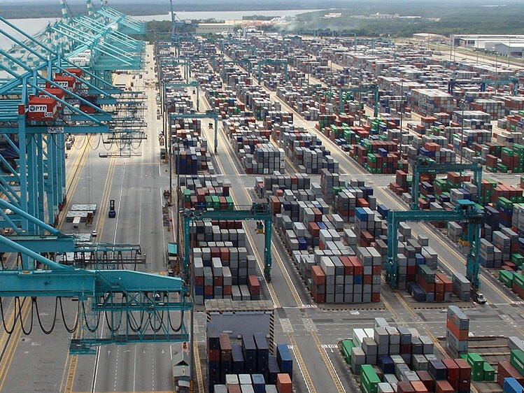 seaport container terminal