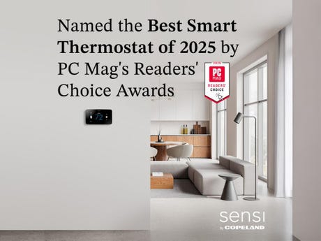 Copeland’s Sensi smart thermostat named PCMag’s Best Smart Thermostat 2025 Readers’ Choice.