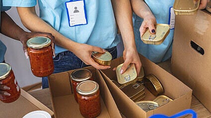 bottled and canned food