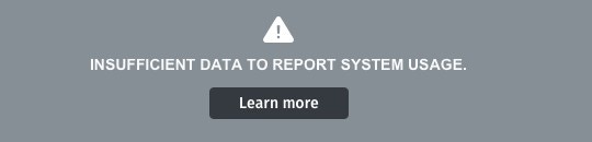 insufficient data to report system usage