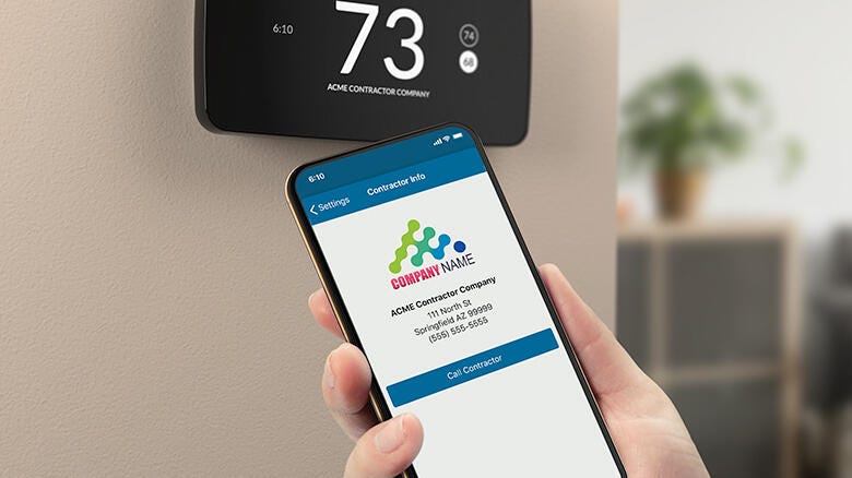 Contractor Branding for Sensi Thermostats