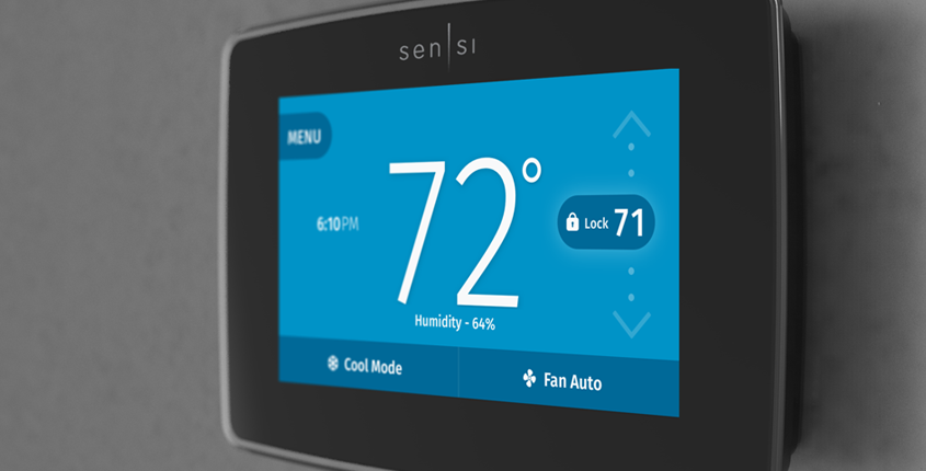 Prevent accidental changes with Sensi thermostat lock