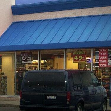 Convenience store façade