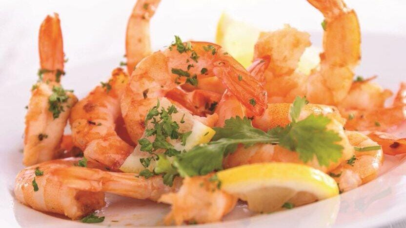 Seafood shrimp platter