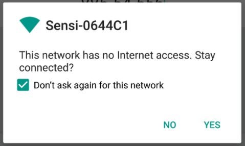 No internet access (Android)