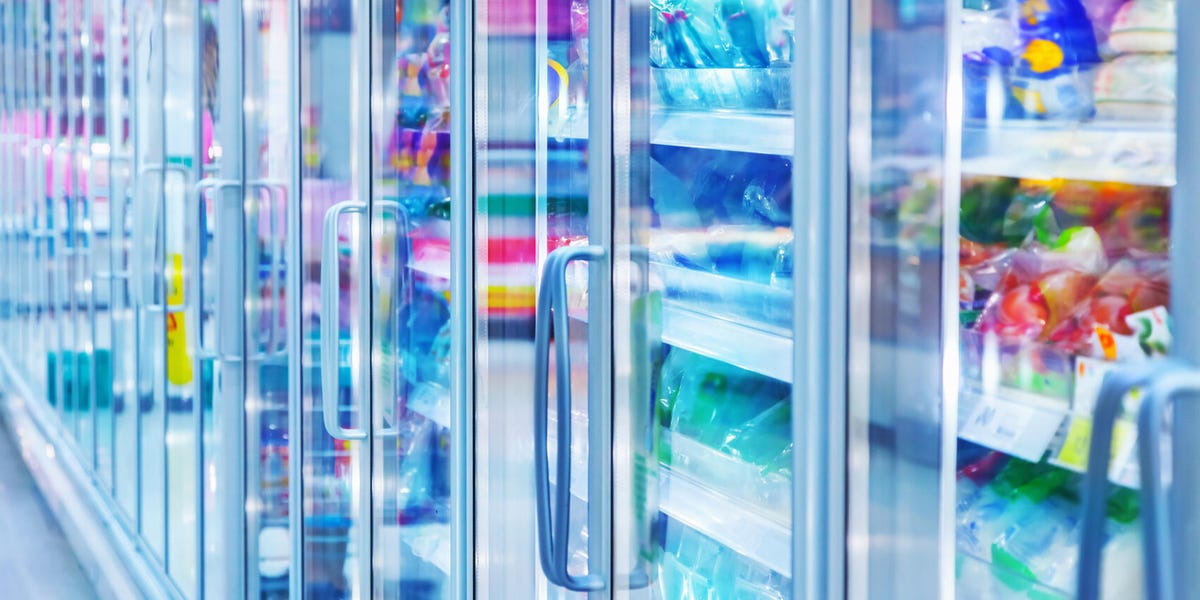 refrigerator with food