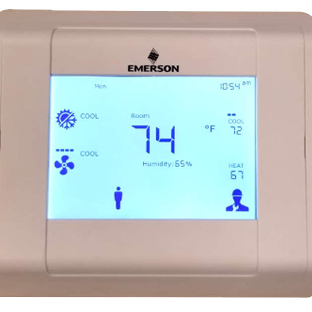 Programmable touchscreen thermostat