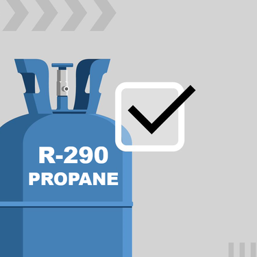 Tank Containing Low-GWP Refrigerant R290