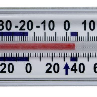 Horizontal Glass Tube Refrigerator Thermometer