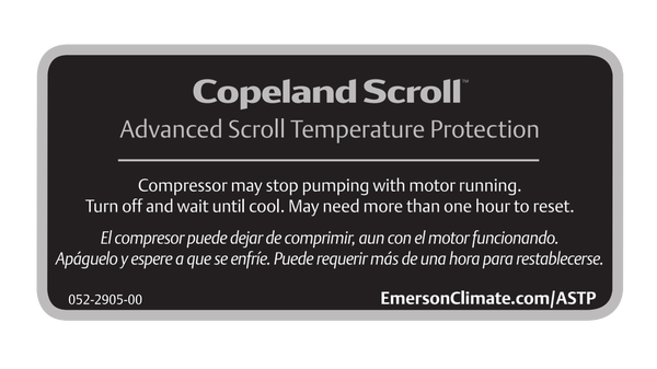 Advanced Scroll Temperature Protection