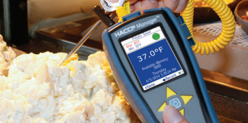 HACCP Manager handheld temperature data-collecting instrument