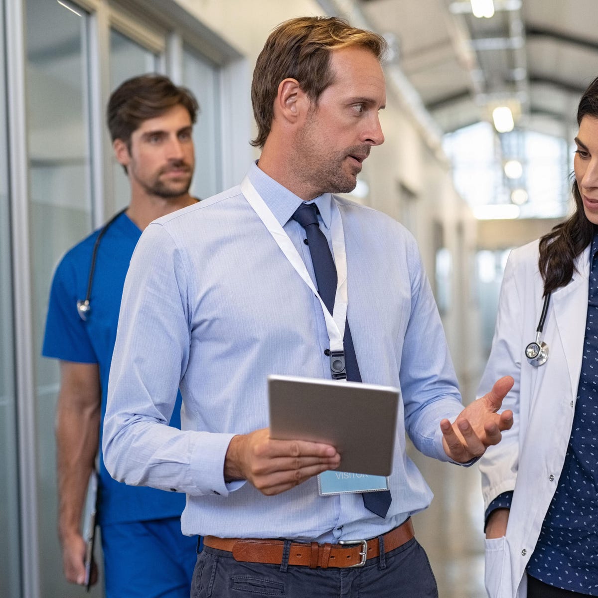 Healthcare employee tablet