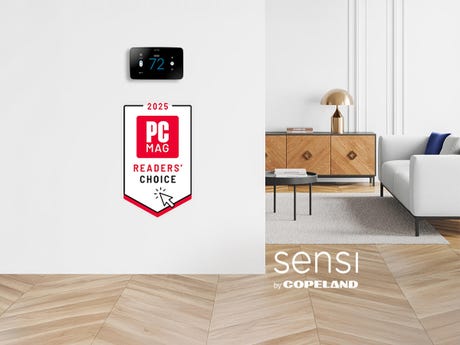 Sensi Touch 2 with PC Mag Readers' Choice Award badge below