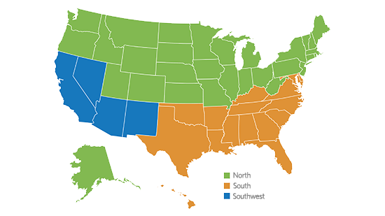 Residential Efficiency Requirements Map Residential Efficiency Requirements Map