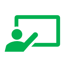 green webinar icon