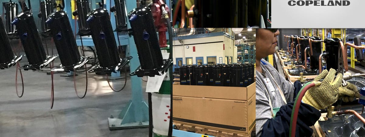 Copeland scroll compressor assembly area