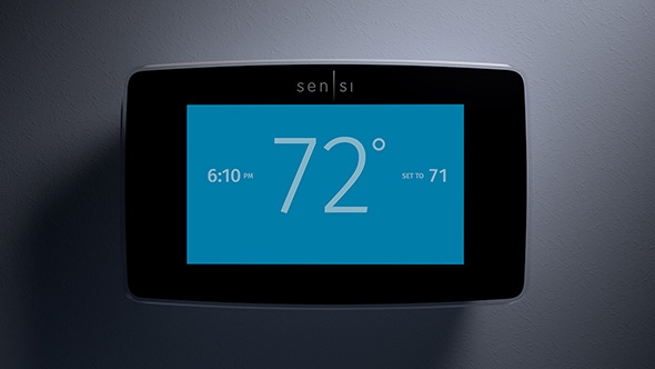 Sensi Touch Smart Thermostat on sleep mode