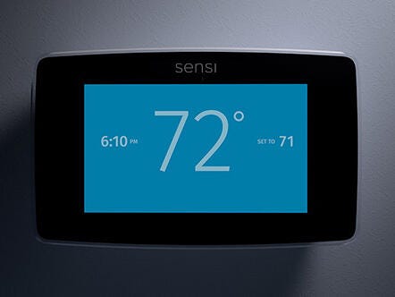 Sensi Touch Smart Thermostat on sleep mode Sensi Touch Smart Thermostat on sleep mode