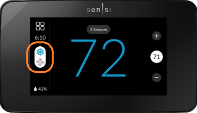 Sensi Touch 2 smart thermostat Circulating Fan