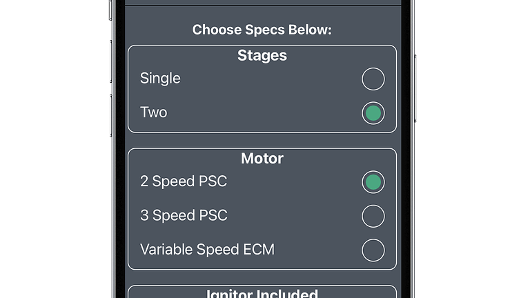 WR Mobile Search by Product Features