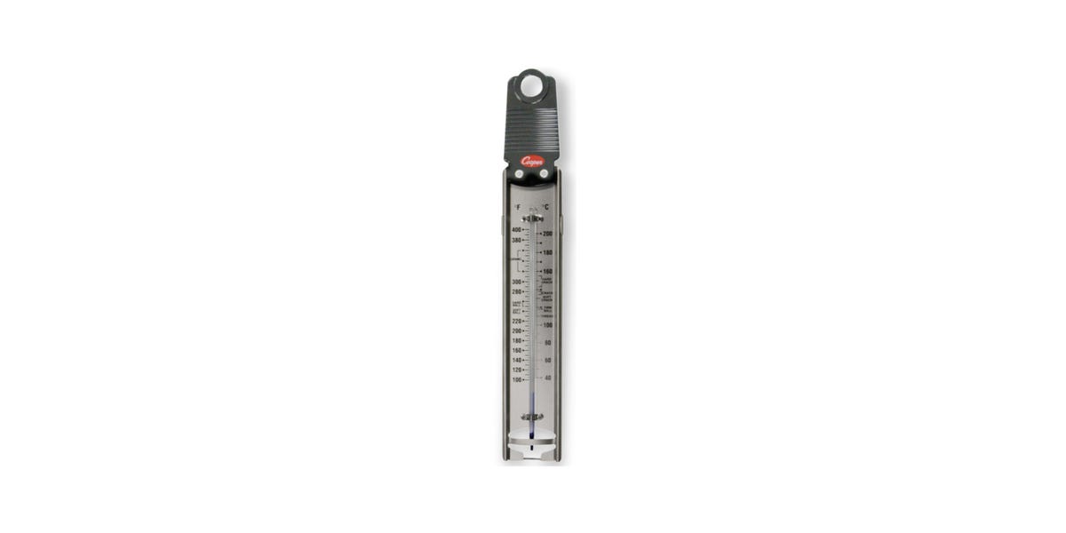 Glass Tube Candy Deep-Fry Paddle Thermometer